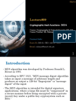 Lecture#09: Cryptographic Hash Functions-MD5