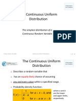 06 The Continuous Uniform Distribution