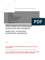 Cisco Wireless Interview Qustion and Answers