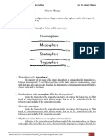 Environmental Science Notes Outline Unit 16: Climate Change