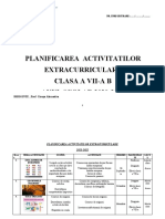 Activitați Extracurriculare La Dirigenție A7a B