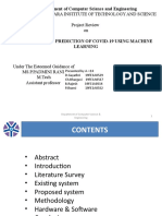 Project Review On: Department of Computer Science and Engineering Vignan'S Lara Institute of Technology and Science