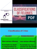 5 Crim Law Classification of Felonies