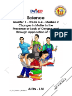 Science5Q1 - M2 - Changes in Matter in The Presence or Lack of Oxygen and Through Application of Heat - V1