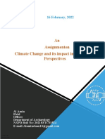 An Assignment On Climate Change and Its Impact in Bangladesh Perspectives