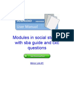 Dokumen - Tips - Questions With Sba Guide and CXC Modules in Social Studies in Social Studies With