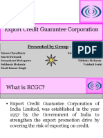 Export Credit Guarantee Corporation: Presented by Group - 5