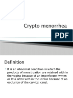 Cryptomenorrhea