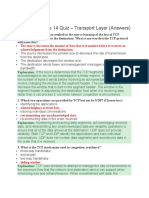 CCNA 1 Module 14 Quiz Transport Layer Answers