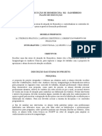 Plano de Execução de Biomedicina-M1 - Ead/Híbrido Plano de Execução Tema