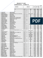 Product List Marketing I - Ethical: NO. Produk Komposisi Kemasan HNA Hna + PPN Oral