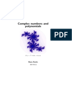 Complex Numbers and Polynomials: Mats Bodin