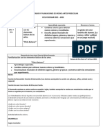 Sem. Del 3 Al 7 de Enero 2022 Organizador y Planeaciones de Música Artes Preescolar