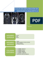 Protocolos de Exploración en Resonancia Magnética