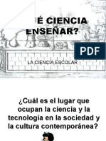 Qué Ciencia Enseñar