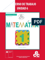 1° Matemáticas Cuaderno de Trabajo Unidad 6