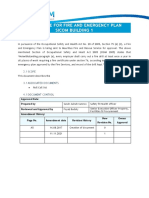 Procedure For Fire & Emergency Plan - Sicom Group - Nov 2021