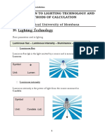 Eet 10 Lighting Technology and Methods of Calculation