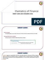 Lecture Notes - Credit Cards and Consumer Loans