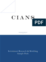 Cians Financial Modeling Sample Pack