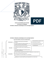 Actividad 2 Elementos Metodologicos de La Sociologia Empirica