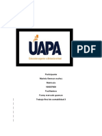 Participante Mariela German Muñoz Matricula 100037609 Facilitadora Fanny Mercado Guzman Trabajo Final de Contabilidad 3