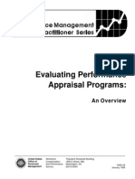 Evaluating Performance Appraisal Programs:: An Overview