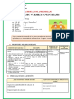 Sesion de Aprendizaje - Lunes 21