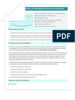 Fuerzas Intermoleculares y Propiedades Físicas de Las Sustancias