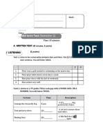 Mid-Term Test (Semester 2)