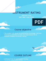 Instrument Rating: Ninty Nine Flying School