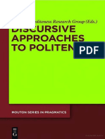 (Mouton Series in Pragmatics Volume 8) Linguistic Politeness Research Group - Discursive Approaches To Politeness-De Gruyter Mouton (2011)