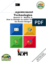 Etech q2 Mod4 How To Manage An Online ICT Project For Social Change