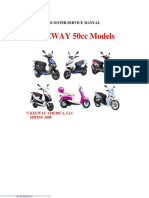 KEEWAY 50cc Models: Scooter Service Manual