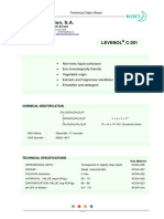 Kao Corporation, S.A.: Technical Data Sheet