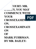 Cross Examination of Fuhrman by Bailey