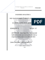 Investigación Documental Indicadores de Contaminación Del Aire y Esquema de La Contaminación Del Aire