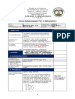 A Semi-Detailed Lesson Plan in Mathematics 6: Mes de Maria Elementary School