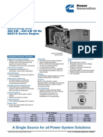 Diesel Powered Generating Sets 360 KW - 440 KW 50 HZ QSX15 Series Engine