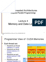 Multithreaded Architectures: Memory and Data Locality