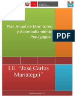 Plan de Monitoreo y Acompañamiento Pedagogico