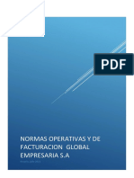 Normas Operativas y de Facturacion Global Empresaria