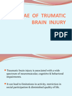 Sequelae of Trumatic Brain Injury