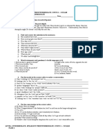 Speakout Preintermediate Units 1 & 2 Exam