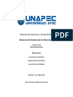 Trabajo Final Gerencia de Sistema de La Información