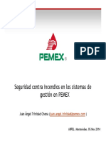 Seguridad Contra Incendios en Los Sistemas de Gestión en PEMEX