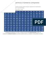 Números Primos e Números Compostos