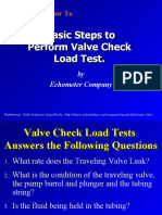 TWM Basic Steps To Perform Valve Check Load Test