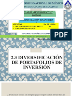 2.3 Diversificación de Portafolios de Inversion