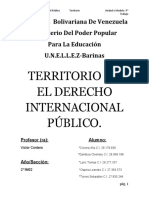 TERRITORIO EN EL DERECHO INTERNACIONAL PÚBLICO Modulo III